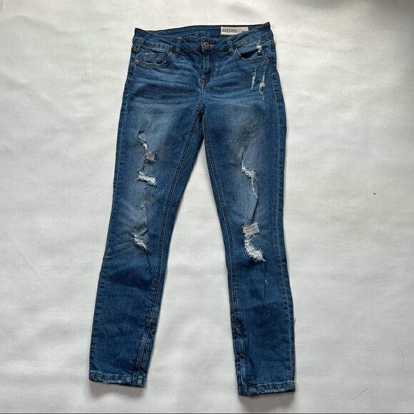 Pistola | Factory Distressed mid Rise Skinny Jeans - Picture 1 of 6